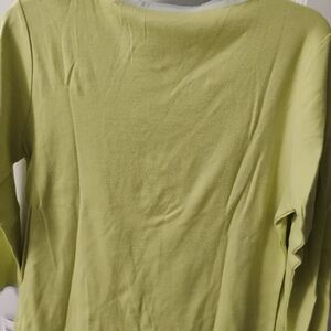 Liz Claiborne Green Long Sleeve Top